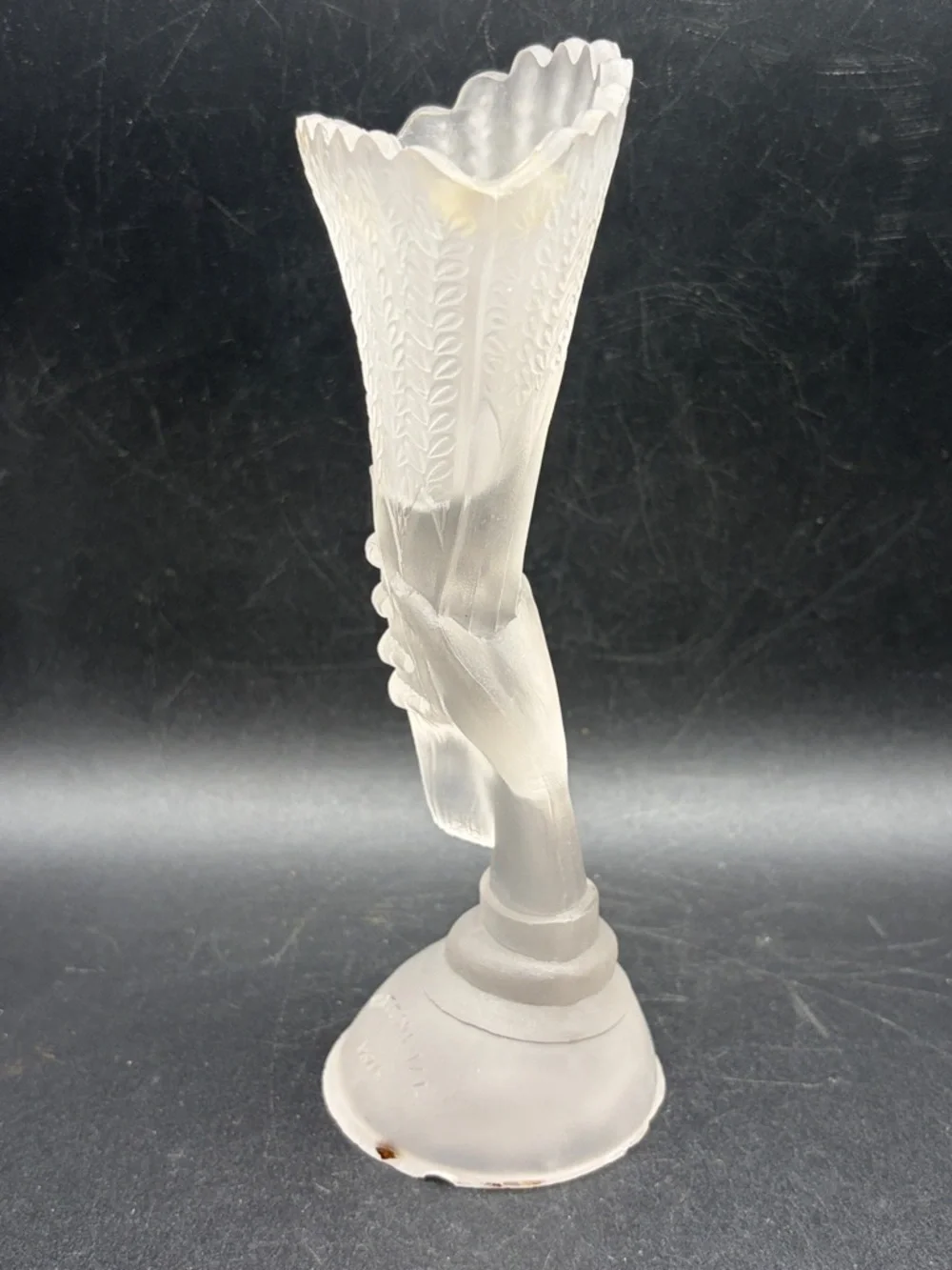 Victorian Antique 1876 Centennial Worlds Fair Souvenir EAPG Glass Hand Vase
